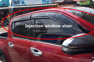 KQD Marca 4 pezzi per auto visiera nera opaca parasole per finestrino antipioggia per Hyundai <span class=keywords><strong>Tuscon</strong></span> - Product Image 3