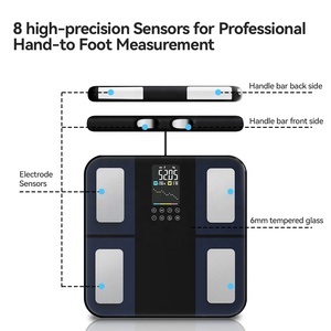 Thông minh bioimpedance quy mô 8 điện cực BMI cơ thể chất béo trọng lượng cơ thể quy mô chuyên nghiệp thành phần cơ thể quy mô có thể sạc lại - Product Image 5