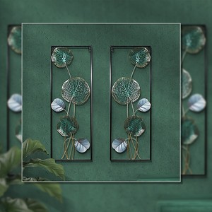 Tenture murale artistique personnalisée en métal Décoration de maison élégante pour chambre à coucher Entrée Couloir Mur exquis en fer Conception élévatrice - Product Image 2