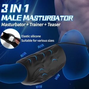 ウルフ精液ロックリング男性用Gスポットマッサージオナニー物理的拡大遅延ブロッキングリング - Product Image 1