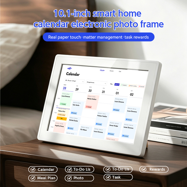 10.1 Inch Ips Lcd Touch Screen Auto-Rotate Share Moments Instantly Via Free App Anywhere Smart Wifi Digital Picture Frame