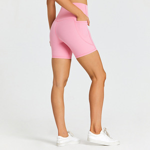 Short de survêtement d'été décontracté personnalisé pour femmes Sexy Gym Fitness Yoga Shorts poches gros Scrunch Stretch sans couture Spandex - Product Image 4