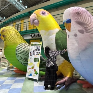 Mascota inflable personalizada de perico, modelo de pájaro inflable de tela Oxford para publicidad, figura inflable de loro para eventos - Product Image 2
