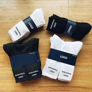Bán Buôn 6 Cặp Người Đàn Ông Của Chất Lượng Cao Thêu Crew Vớ Thời Trang Giản Dị Thể Thao Dày Dưới Khăn Tùy Chỉnh Cotton Vớ Thể Thao - Product Image 3