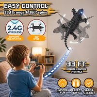 Dwi Dowellin RC Gecko grimpeur mural, lézard rampant mural rechargeable pour jouets d'enfants, 360° °   Robot télécommandé rotatif