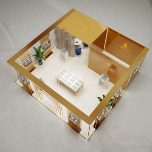 Quiosque de Joias Moderno Personalizado com Vitrine de Vidro com Fechadura e Gavetas para Loja de Joias Finas - Product Image 6