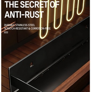 Étagère à épices <span class=keywords><strong>de</strong></span> cuisine en noyer noir <span class=keywords><strong>de</strong></span> style vintage, organisateur <span class=keywords><strong>de</strong></span> condiments sans perçage pour l'huile, le sel, les sauces et le <span class=keywords><strong>vinaigre</strong></span>, rangement suspendu - Product Image 6