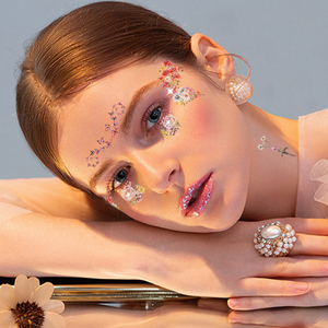 <b>Glitter</b> Freckle Face Temporary Tattoo Stickers Waterproof Long Lasting Fashion Body Art Makeup Decals Custom Designs - Product Image 2