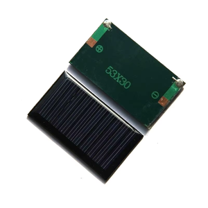 แผงโซลาร์เซลล์ขนาดเล็กกันน้ำ 0.5W 2.5V 1W 2W 3W 5W 10W 6V 12V 18V  แบบอีพ็อกซี่ PET - Product Image 2