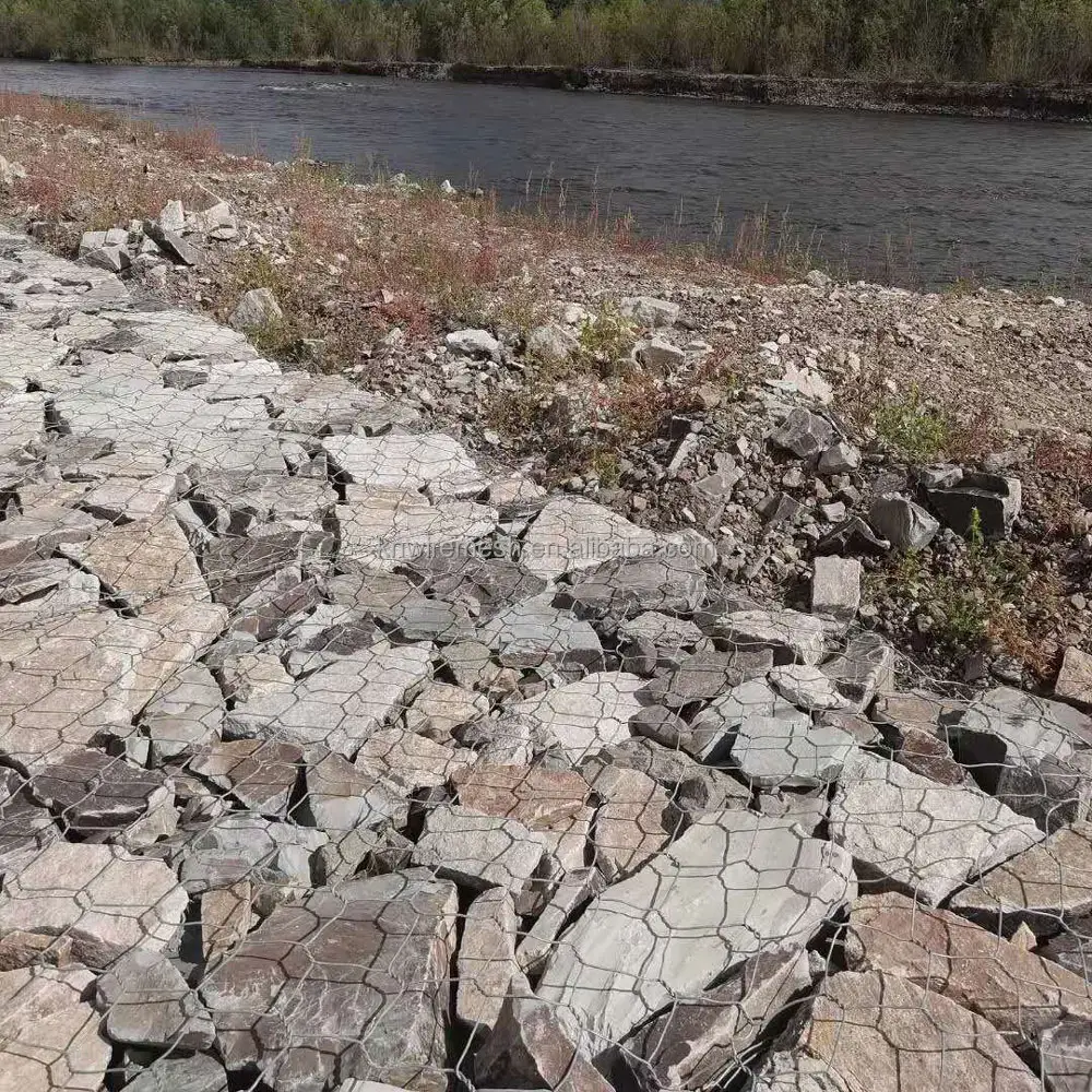 Самая популярная защита для воды и почвы, 240 г, оцинкованная Шестиугольная проволочная сетка, защита от морской розетки, габионная корзина