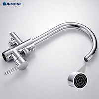Robinet de baignoire sur pied en laiton, mitigeur chaud/froid double fonction avec douchette pour salle de bain moderne