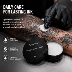 Durable Practical Tattoo Balm, Mini Bulk Dual Sizes & Various <b>Weights</b>, Personalized Logo Tattoo Care Balm - Product Image 5