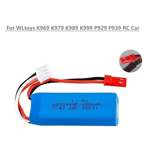 사용자 정의 601844 450mah 600mah 7.4v 리튬 폴리머 배터리 리튬 이온 셀 충전식 배터리 Lipo 배터리 팩 - Product Image 2