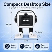 Robot de bureau EMO version IA ESP32-S3, robot interactif intelligent pour la conversation et la danse, reconnaissance d'image, chargement Type-C, développement DIY