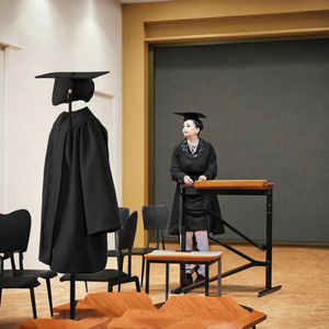 ชุดหมวกจบการศึกษาสำหรับเด็กทำจากโพลีเอสเตอร์ชุดพู่สำหรับงานปาร์ตี้อนุบาลและงานรับปริญญา - Product Image 3