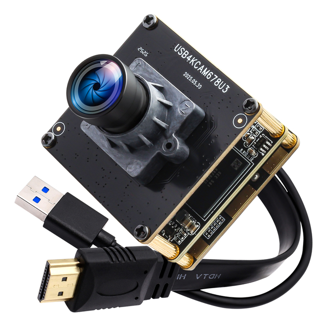 ELP 4K 60fps USB3.0 HD-MI Camera Module H.264 IMX678 High Speed 1080P 60fps Industrial USB Webcam for Windows Linux Mac