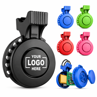 Vente flash - Klaxon de vélo étanche rechargeable par USB - Sonnette de vélo classique mini - Sonnette de vélo personnalisée 120 dB avec 4 modes sonores