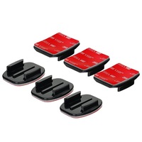 Support adhésif pour caméra d'action, base de montage incurvée/plane, pour GoPro Hero DJI Osmo Insta360, accessoire pour casque, ski, surf