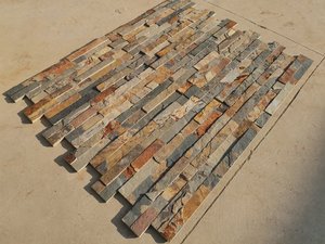 Revêtement mural rustique moderne en ardoise Carreaux 3D extérieurs naturels avec dalle de mur mince aspect pierre - Product Image 2