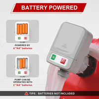 Bomba de Aceite Autocebante TOUKOO FTP001-01 para Exteriores, de Plástico, con Batería de 3V CC y 4 Pilas AA, 2.4 Galones/Min, Baja Presión, para Uso en Gasolineras