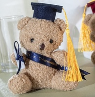 Peluche Kawaii Dr.Bear, jouet en peluche mignon, rembourré en coton PP, cadeaux pour la maternelle et la remise des diplômes, breloque de sac, porte-clés