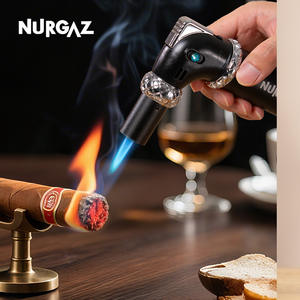 NURGAZ Lance-flammes portatif en alliage de zinc, allumeur piézoélectrique portable pour la cuisson et la moxibustion - Product Image 2