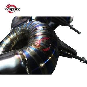 Escape Trasero VORTEX Grado 5 Ti para McLaren 720S 4.0T V8 2017-2024, Tubo en X, Tubo Recto, Punta Azul Quemada - Product Image 4