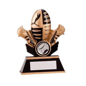 Nanwei Champions Bronze <span class=keywords><strong>ballon</strong></span> de <span class=keywords><strong>rugby</strong></span> <span class=keywords><strong>monde</strong></span> résine trophées star rising cup awards - Product Image 3