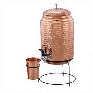 Vente en gros personnalisée Amir Handicrafts – Gobelet thermique portable en cuivre pur de 40 oz avec filtre à eau, maintien au chaud 12-24h, pour l'extérieur et le salon - Product Image 2