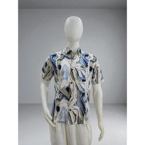 Chemises à manches courtes pour hommes de qualité supérieure, été, 100% coton biologique, décontractées, unies, écologiques, séchage rapide, respirantes, ODM - Product Image 1