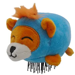 Jouet de peigne en peluche bleu pour animaux de compagnie