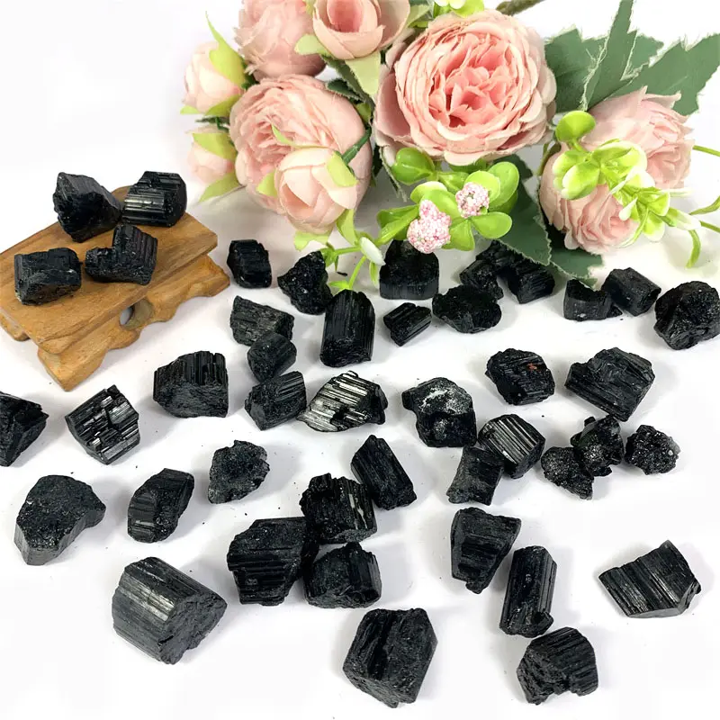 New Products High Quality Natural Crystal Healing Stone Black Tourmaline Small RawStone for Gifts