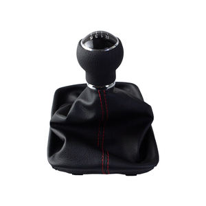 Pommeau de levier de vitesse Offre Spéciale 5 6 vitesses pour <span class=keywords><strong>Seat</strong></span> <span class=keywords><strong>Leon</strong></span> III MK3 2012-2020 pommeau de vitesse de voiture avec couvercle de botte en cuir noir - Product Image 3