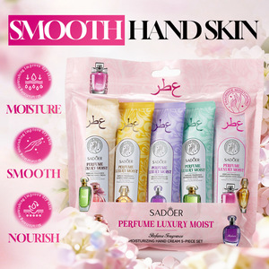 Crème <span class=keywords><strong>hydratante</strong></span> <span class=keywords><strong>parfum</strong></span>ée pour les mains, lot de 5 pièces, pour peaux sèches, retient l'humidité pour une hydratation longue durée, améliore la sécheresse - Product Image 4