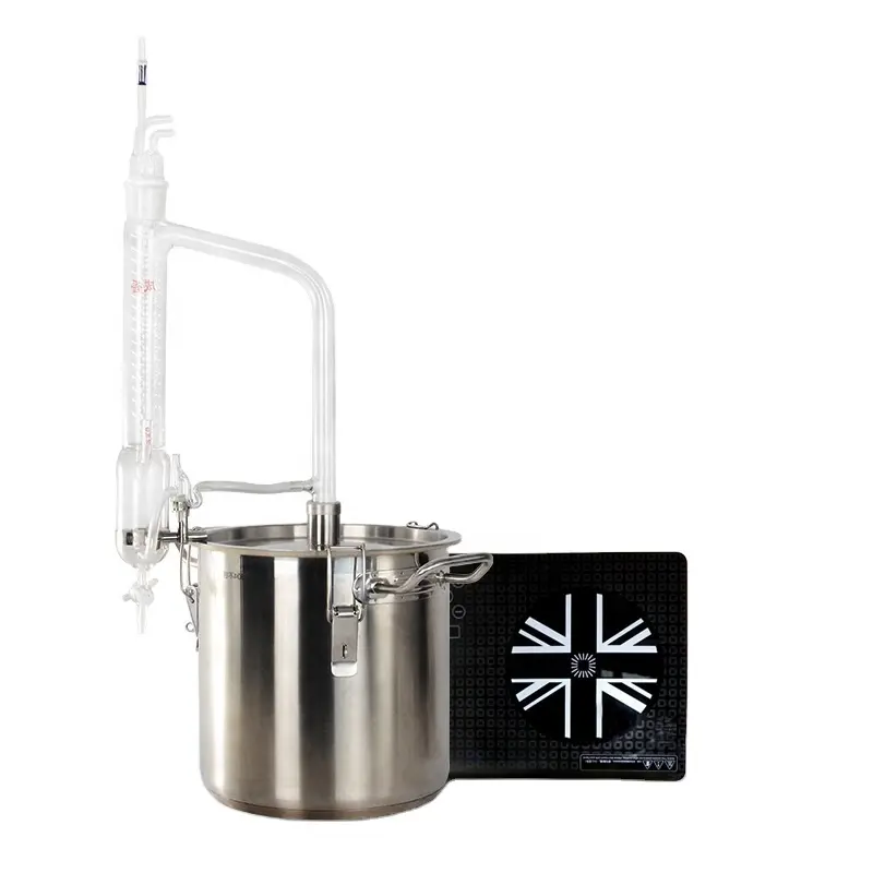 Distillateur d'huile essentielle en acier inoxydable à usage domestique 10L