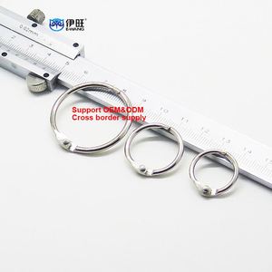 Nickel Plated Hinged Binding Rings Loose <b>Leaf</b> Binder Rings for Notebook - Product Image 2