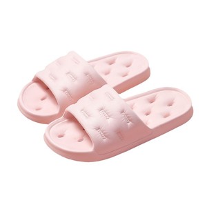 รองเท้าแตะอาบน้ำในห้องน้ำสำหรับผู้หญิงกันลื่น EVA แบบแห้งเร็วรองเท้าแตะแบบสไลด์สำหรับโรงแรมในร่มมีรูระบายน้ำสำหรับผู้ชายรองเท้าแตะที่บ้านออกแบบโลโก้ได้ตามต้องการ - Product Image 4