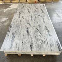 Hoja de espejo autoadhesiva acrílica Hojas acrílicas de resina de piedra artificial para azulejos de techo