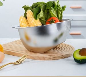 Cesta Escurridora Multifuncional Moderna de Acero Inoxidable 304, Apta para Lavavajillas y Horno, Plato para Frutas - Product Image 4