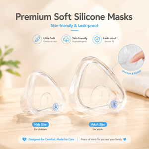 Mascarilla espaciadora de silicona transparente para inhalador, portátil, <span class=keywords><strong>AeroChamber</strong></span>, para asma/ELCO, ajuste universal para inhaladores PMDI, fácil de usar - Product Image 5