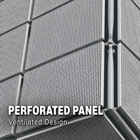 Panneaux de mur-rideau modernes en acier et alliage d'aluminium, ignifuges et imperméables, pour hôtels et villas, panneaux de façade en aluminium