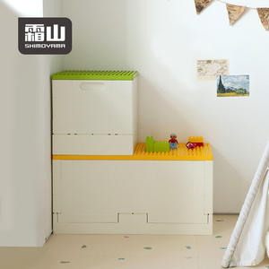 SHIMOYAMA, organizador de almacenamiento de juguetes para niños, <span class=keywords><strong>caja</strong></span> de almacenamiento plegable Compatible con bloques <span class=keywords><strong>Lego</strong></span>, contenedor de almacenamiento de uso doméstico - Product Image 2