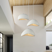 Luminaires suspendus modernes pour plafond intérieur, pour salle à manger, bar, restaurant, design Wabi Sabi, lampes suspendues LED, taille moyenne