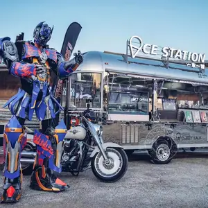Konzession anhänger Eis wagen Hot Dog Trucks Mobiler Food Truck Kaffee anhänger Food Truck mit voller Küche zum Verkauf USA