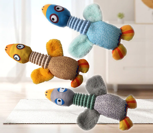 Jouet à mâcher en peluche personnalisé pour animaux de compagnie jouet pour animaux de compagnie <span class=keywords><strong>canard</strong></span> oie <span class=keywords><strong>sauvage</strong></span> poupée en peluche résistant aux morsures meulage des dents dents nettoyer jouet de soulagement du son - Product Image 2