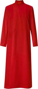 Sotana de Coro Anglicano para Hombre, con Forro, Cierre de Botones, Poliéster Mate Negro, 160g - Product Image 3