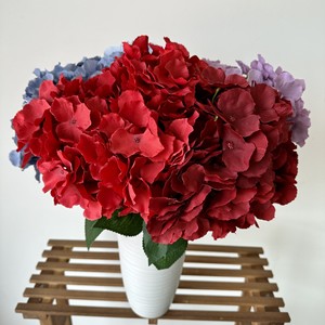 DREA - Tallo de Flor Artificial de Hortensia de Seda Realista, Pétalos Grandes, 5 Ramas, Decoración para Bodas, Hogar y Fiestas, Venta al por Mayor - Product Image 3