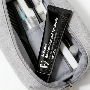 Vente en gros d'usine OEM ODM Pâte dentifrice blanchissante au charbon de bois pour un nettoyage en profondeur, dentifrice naturel au charbon de bambou activé noir - Product Image 3