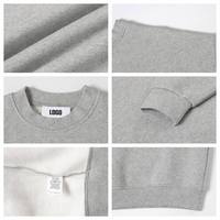 Ensemble de survêtement en molleton 2 pièces, sweat-shirt à col rond pour homme + pantalon de survêtement double style banane, tenue streetwear oversize avec logo personnalisé