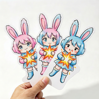 Pegatinas de Vinilo Impermeables de PVC al por Mayor, Pegatinas de Dibujos Animados, Pegatinas Troqueladas, Impresión Personalizada, Pegatinas Adhesivas con Logotipo